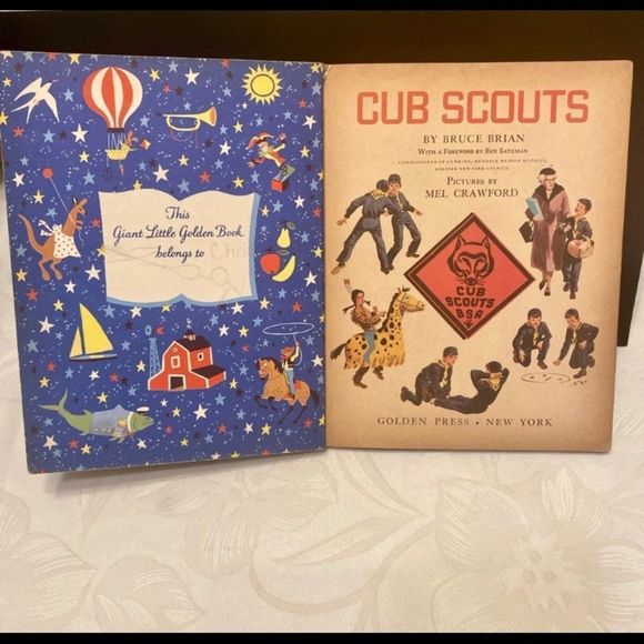 Vintage 1959 Giant Little Golden Book ‘Cub Scouts’ First Edition - Picture 5 of 9